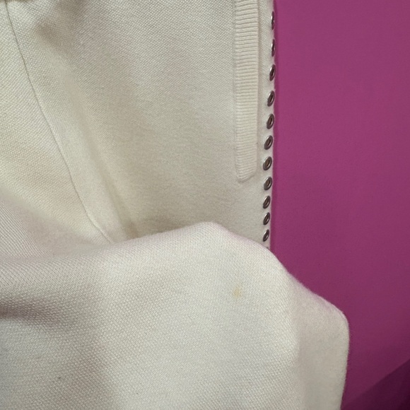 Maje Portalo Knitted Trousers Cream - Picture 3 of 6